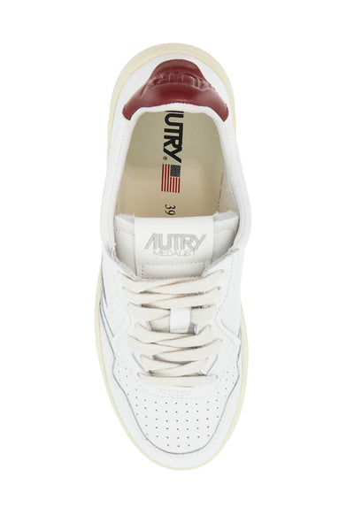 leather medalist low sneakers AULWLL68 WHT SYRAH