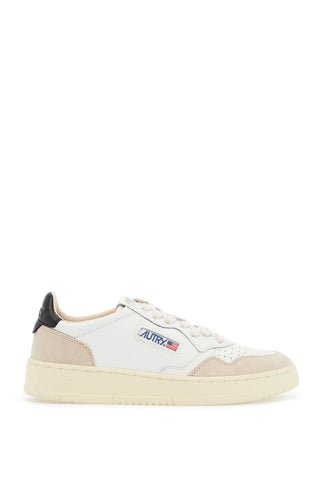 leather medalist low sneakers AULWLS21 WHT BLK