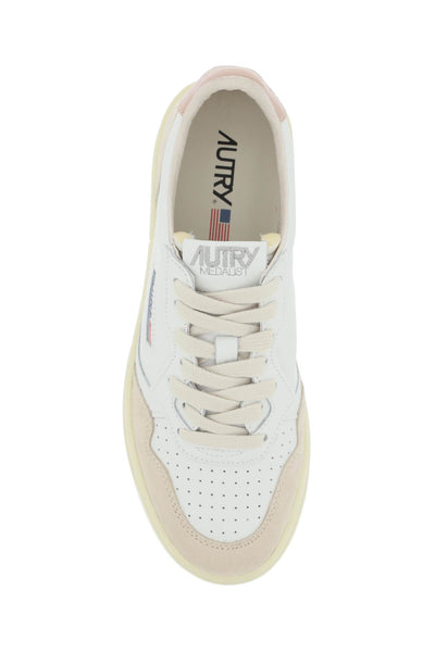 leather medalist low sneakers AULWLS37 WHT POW