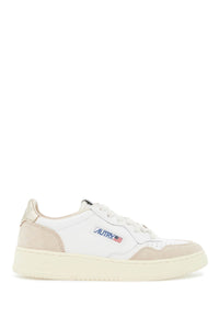 leather medalist low sneakers AULWLS75 WHT GOLD