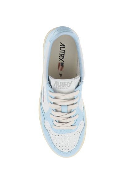 leather medalist low sneakers AULWWB40 WHT ST BLUE