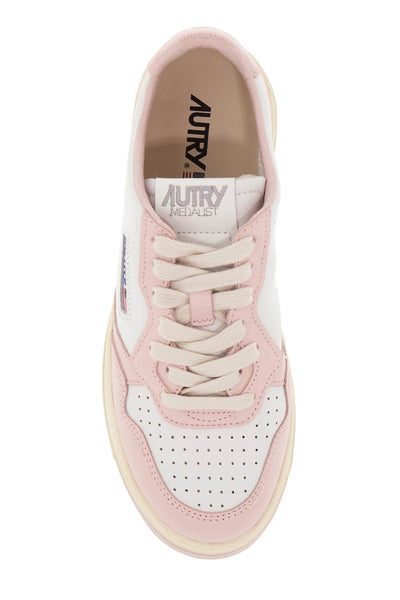 two-tone low medalist sneakers AULWWB52 WHT POW