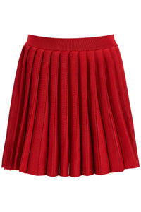 pleated knit mini skirt AW24 083SK R RED