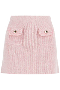 knitted mini skirt AW24 170SK P PINK