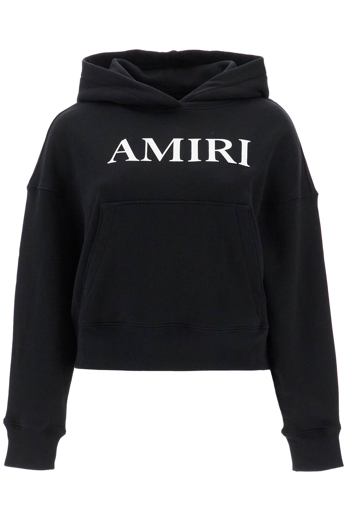 sweatshirt with letter AWJYHD1005 BLACK