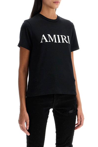 t-shirt with lettering logo AWJYTE1011 BLACK