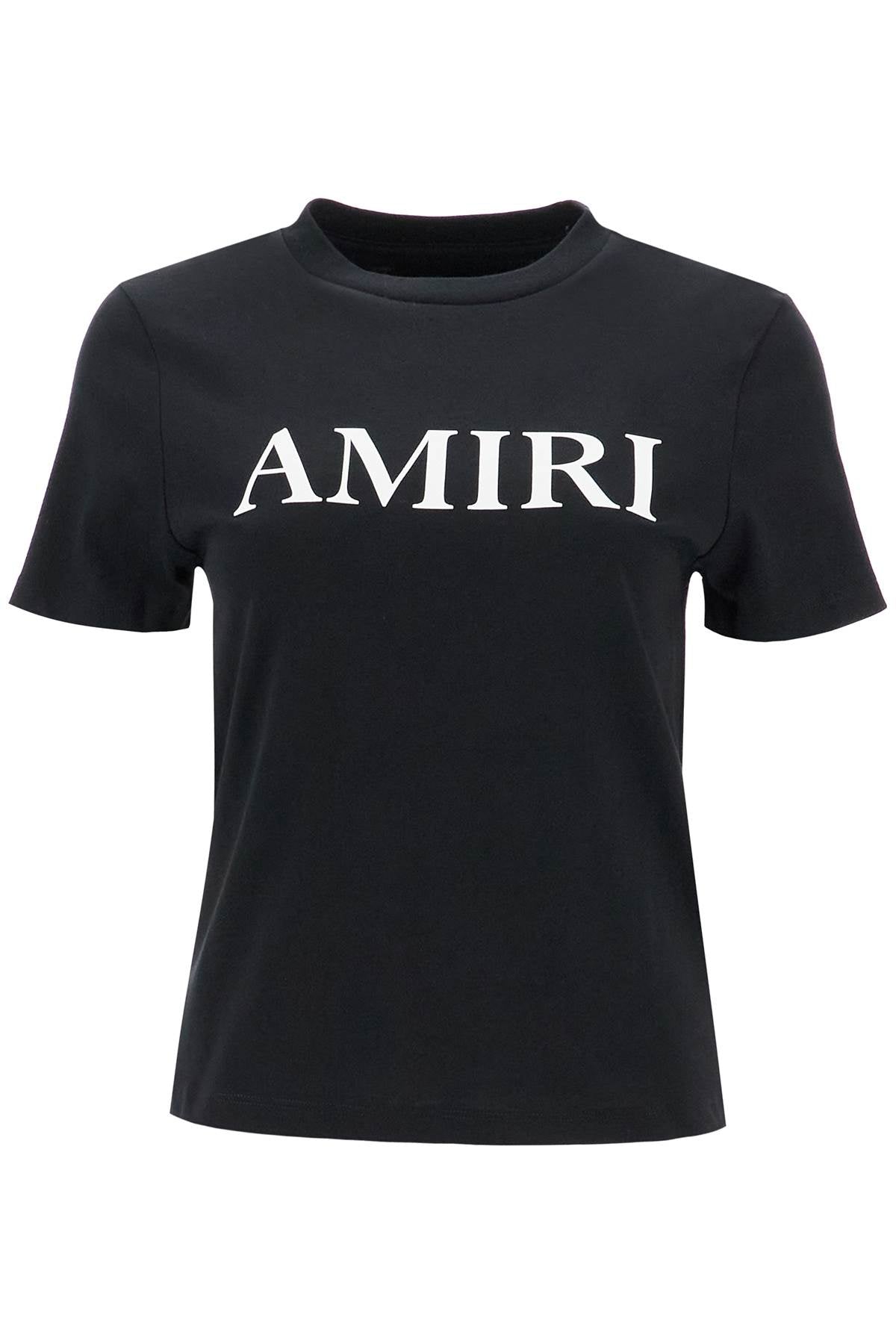 t-shirt with lettering logo AWJYTE1011 BLACK