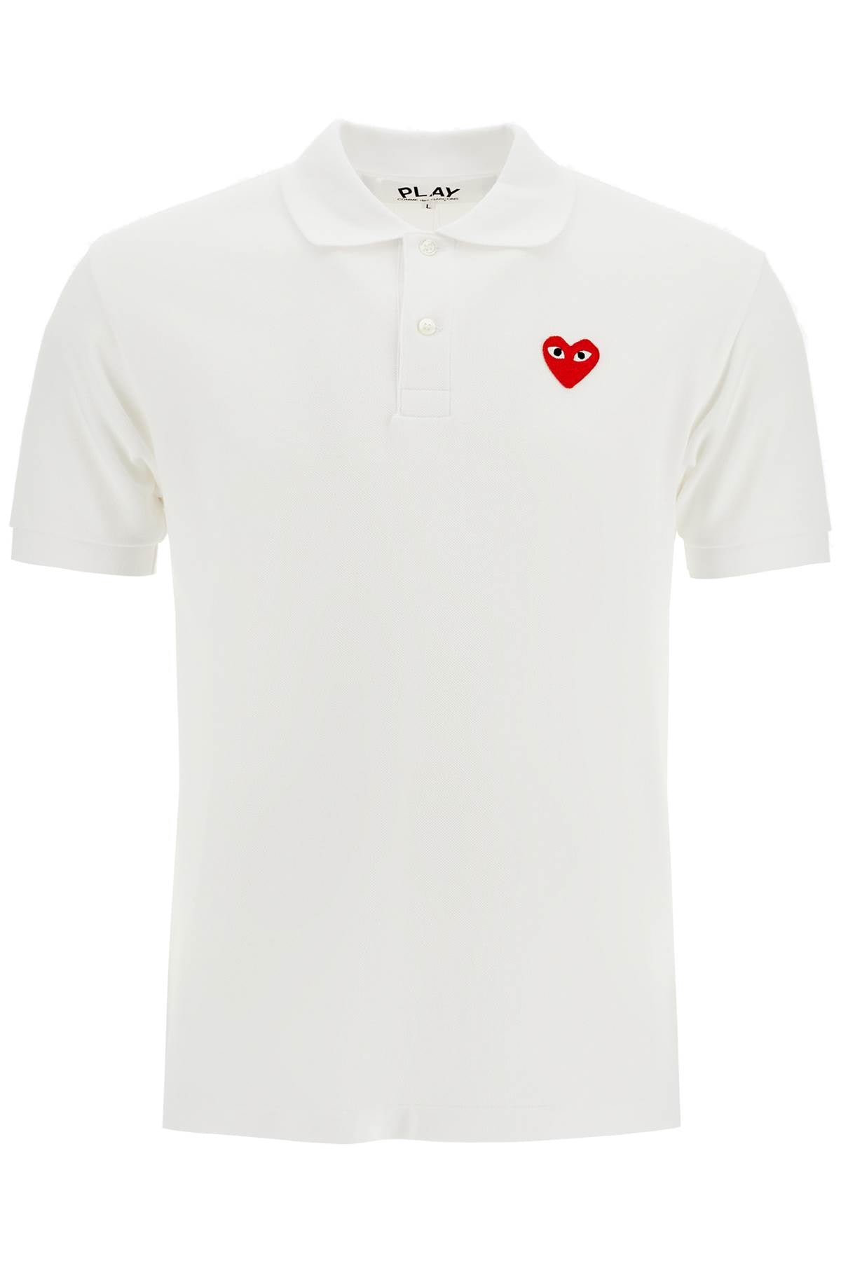 heart polo shirt AX T006 051 WHITE