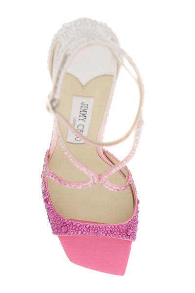 Jimmy choo azia 95 pumps with crystals AZIA 95 DKX CANDY PINK CRYSTAL