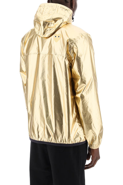 comme des garçons play x k-way laminated ripstop jacket AZ J508 051 GOLD