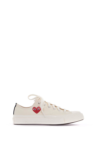 chuck 70 low-top sneakers comme des garçons play x converse AZ K128 001 WHITE