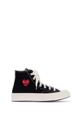 comme des garçons play x converse sneakers hi-top 70 chuck AZ K129 001 BLACK