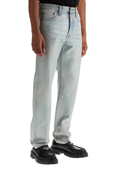 light blue straight cotton jeans model 1996 B00398 LIGHT BLUE