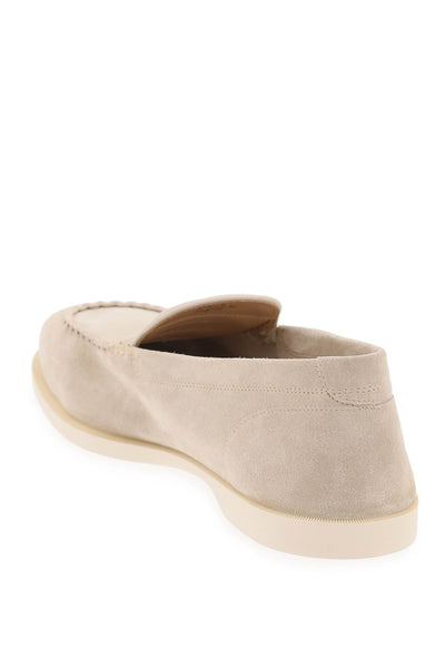 suede leather pace loafers for B0222FL SAND