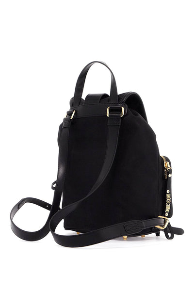 "backpack with metal lettering B7603 8202 MULTI BLACK