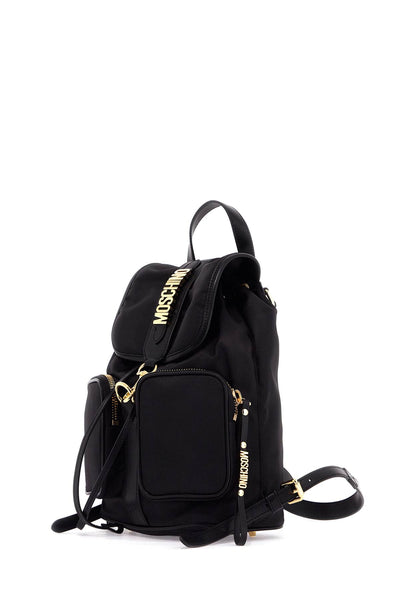 "backpack with metal lettering B7603 8202 MULTI BLACK