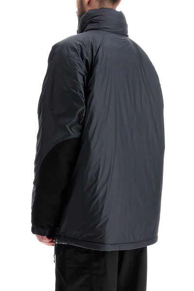 lightweight down jacket with patches B90788 BLACK