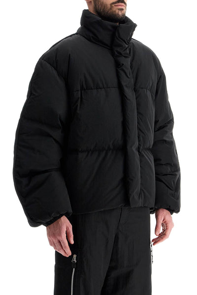 short boxy down jacket B90790 BLACK