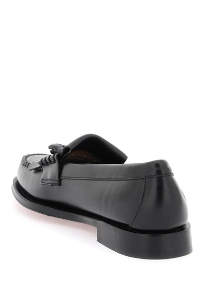 esther kiltie weejuns loafers in brushed leather BA11025H BLACK