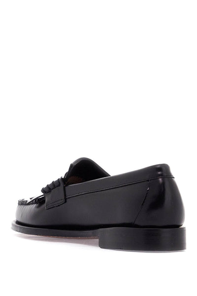 esther kiltie weejuns loafers in brushed leather BA11025H BLACK