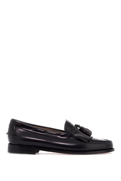 esther kiltie weejuns loafers in brushed leather BA41020 BLACK