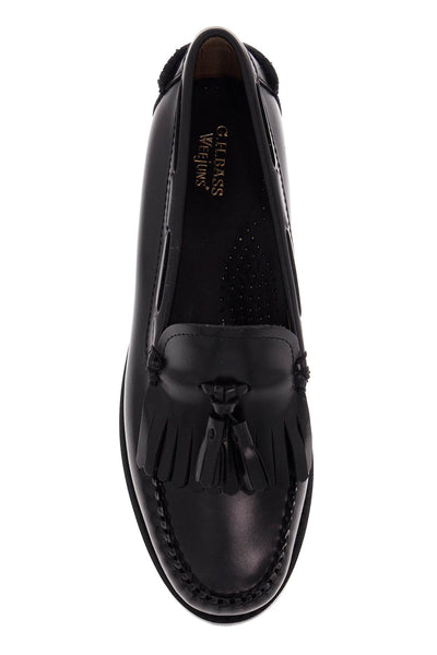 esther kiltie weejuns loafers in brushed leather BA41020 BLACK