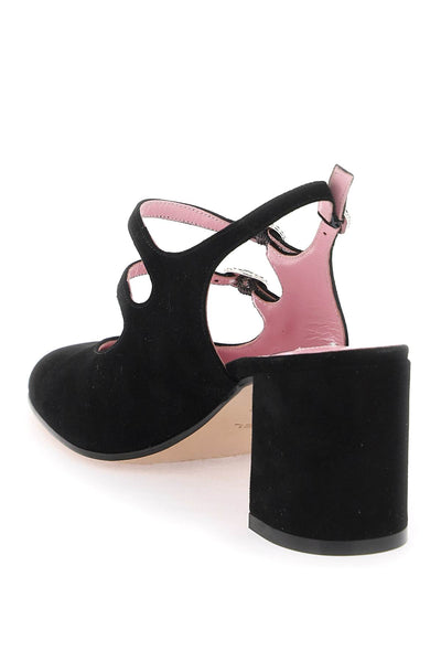 suede banana slingback mary jane BANANA NOIR