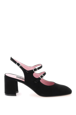 suede banana slingback mary jane BANANA NOIR