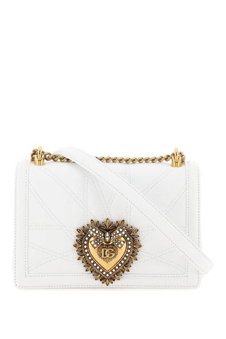 medium 'devotion' bag in quilted nappa leather BB7158 AW437 BIANCO OTTICO