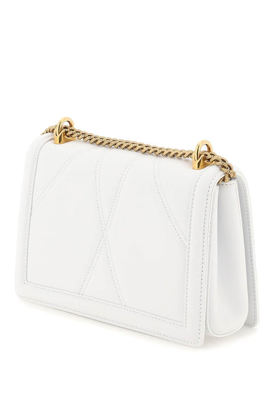 medium 'devotion' bag in quilted nappa leather BB7158 AW437 BIANCO OTTICO