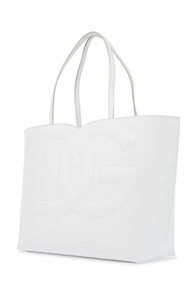 dg logo tote bag BB7338 AW576 BIANCO OTTICO