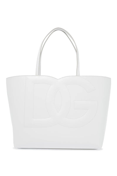 dg logo tote bag BB7338 AW576 BIANCO OTTICO