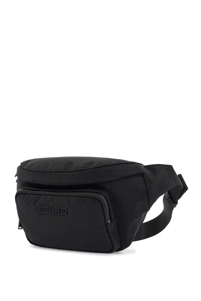 black waist bag in polyamide with adjustable shoulder strap BBM0063 16806815 NERO