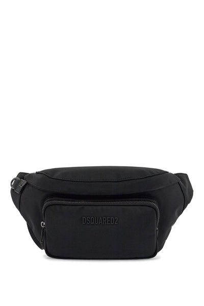 black waist bag in polyamide with adjustable shoulder strap BBM0063 16806815 NERO