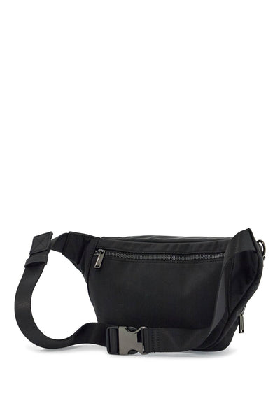 black waist bag in polyamide with adjustable shoulder strap BBM0063 16806815 NERO