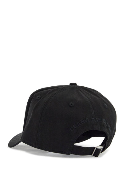 cappello da baseball nero con logo grigio e visiera curvata BCM0895 05C00001 NERO+NERO