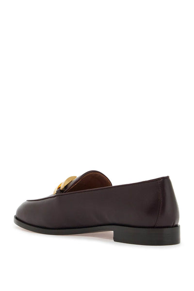 smooth leather brandi loafers in BDIFLAM0 CFP AUBERGINE