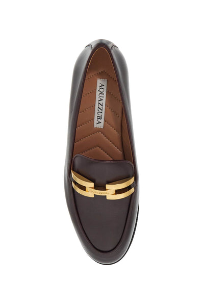 smooth leather brandi loafers in BDIFLAM0 CFP AUBERGINE