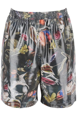 "printed shorts for b. sund BE0151 BLACK MULTICOLOR