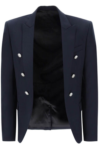 wool jacket with ornamental buttons BH1SG075WB12 MARINE