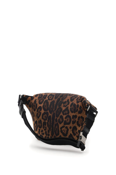 leopard-print nylon beltbag BM2009 AO824 LEO FDO NATURALE