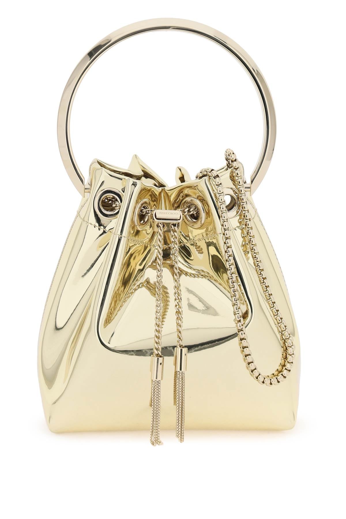 bon bon mirror-effect bag BON BON XVK GOLD