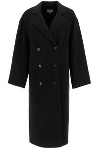 long wool and cashmere coat 'borne BORNEO BLACK