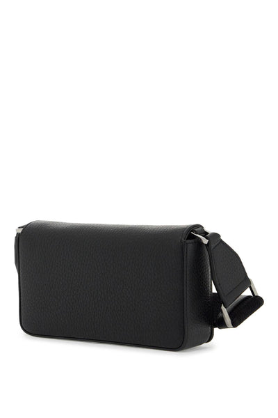 mini leather crossbody bag with shoulder strap. BP3309 A8034 NERO