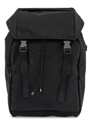 black nylon laptop backpack BPM0103 16806815 NERO