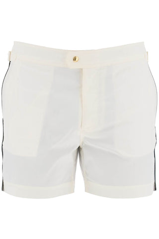 Tom ford "contrast piping sea bermuda shorts BPS001 FMN004S23 WHITE BLACK