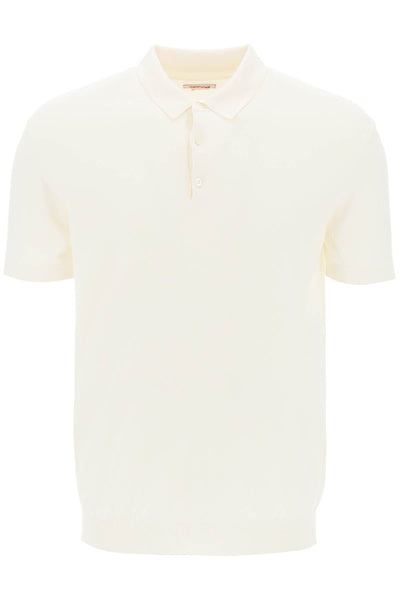 Baracuta short-sleeved cotton polo shirt for BRMAG0003BKNT1 IVORY
