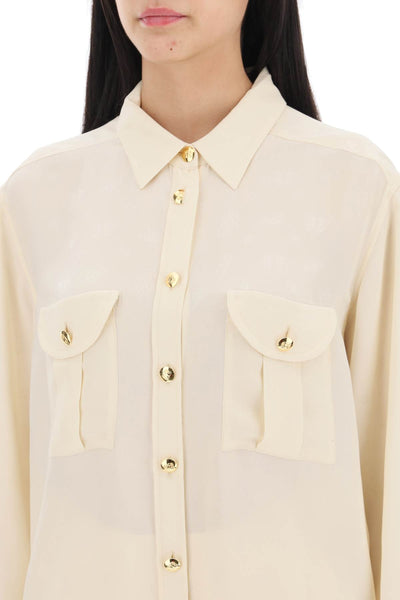 faverolles jacquard crepe shirt BSH01 BLZ BUTTER