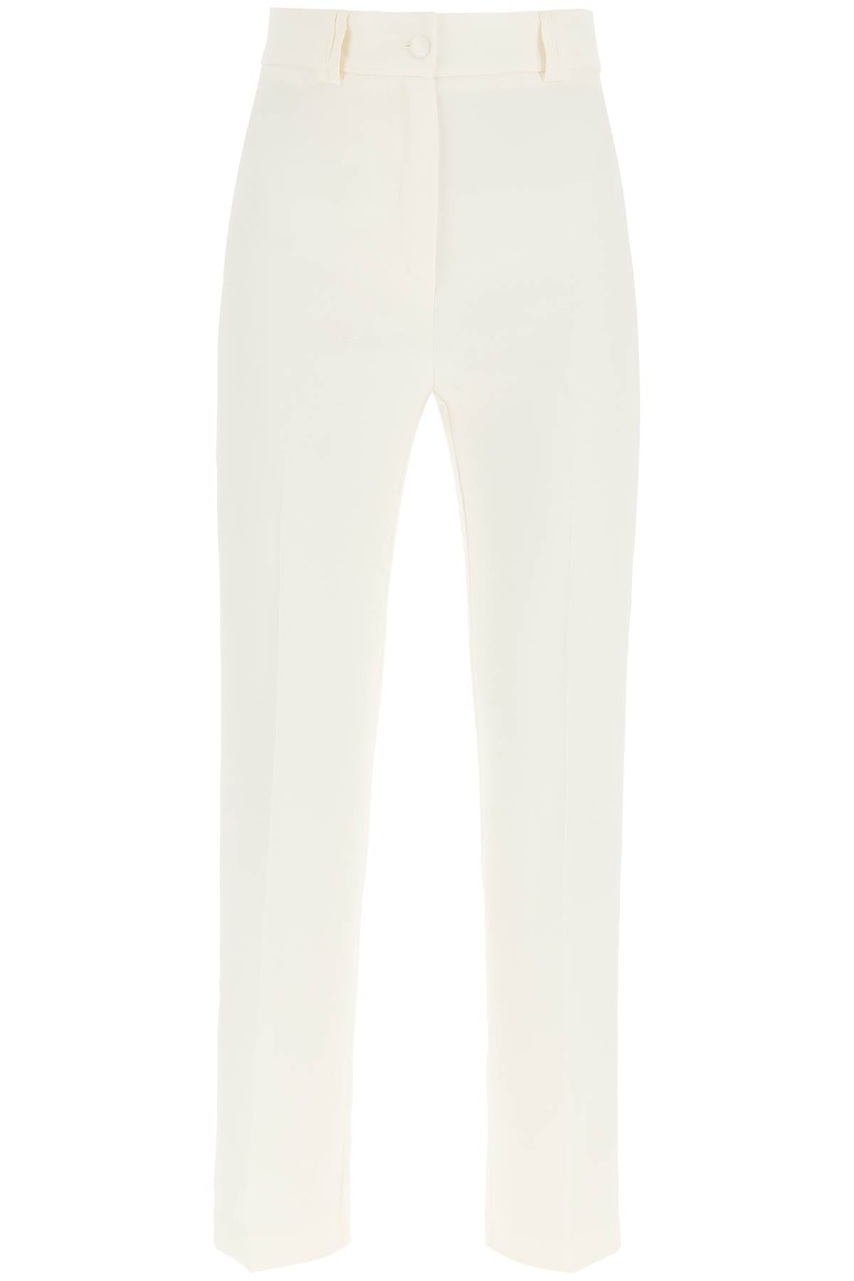 'loulou' cady trousers C223 LOPN CDY CREAM