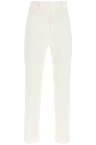 'loulou' cady trousers C223 LOPN CDY CREAM